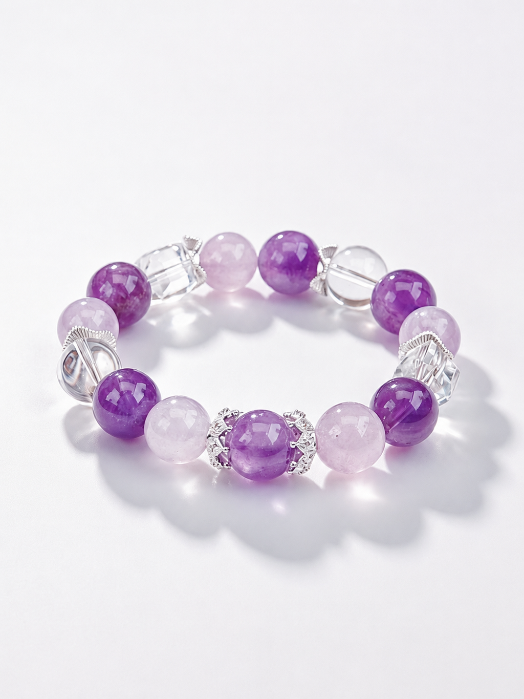 Amethyst Matching Pet Collar & Owner Bracelet Set