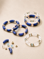 Ergonomic Smile Curved Natural Crystal Bracelet for Chakra Energy