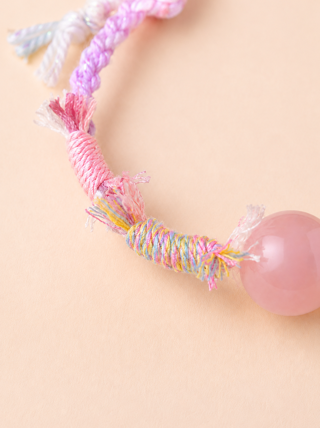 Tibetan Handwoven Natural Crystal Macaron Bracelet for Chakra Energy