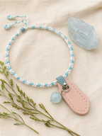 Aquamarine Handwoven Pet Necklace