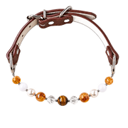 Brown collar · L