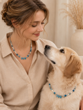 March Aquamarine Matching Pet & Owner Necklace